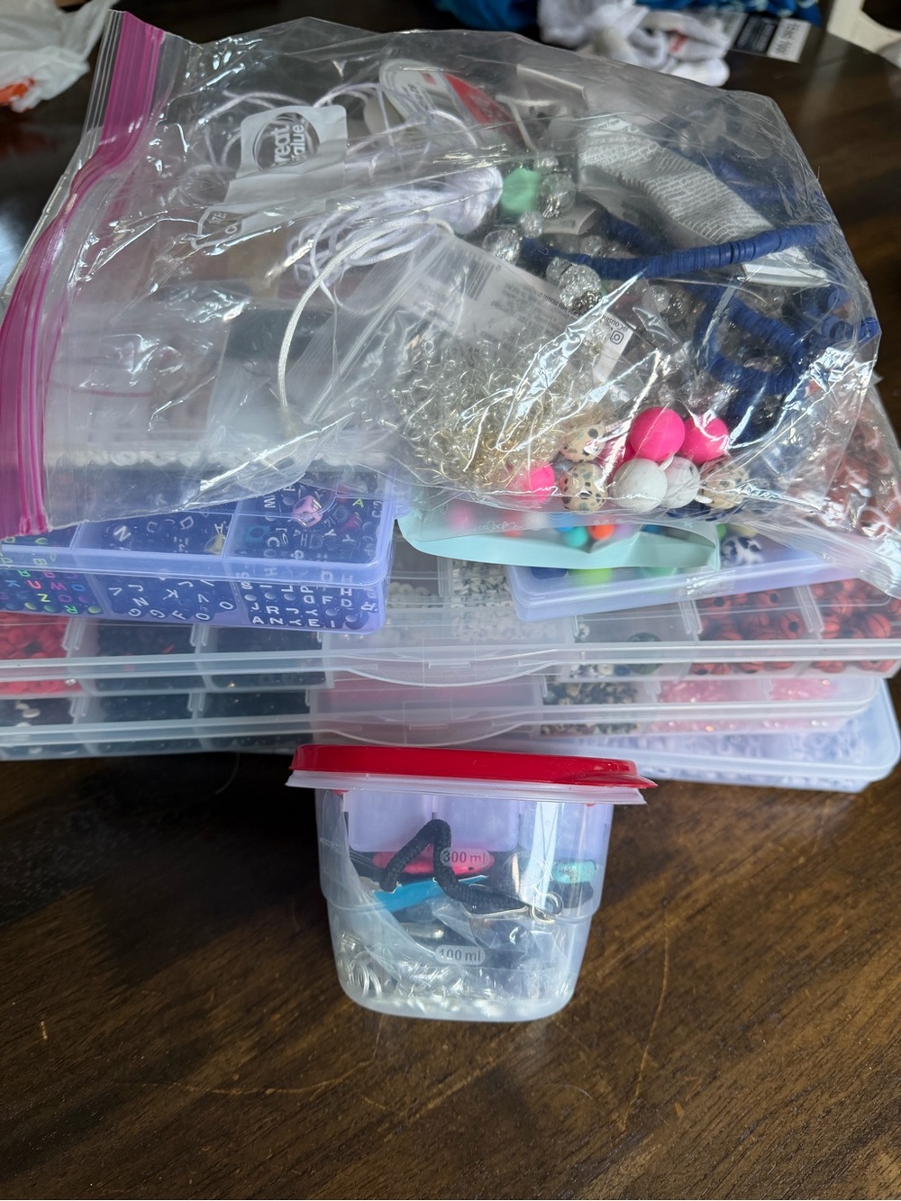 HUGE lot of beads and jewelry making hardware